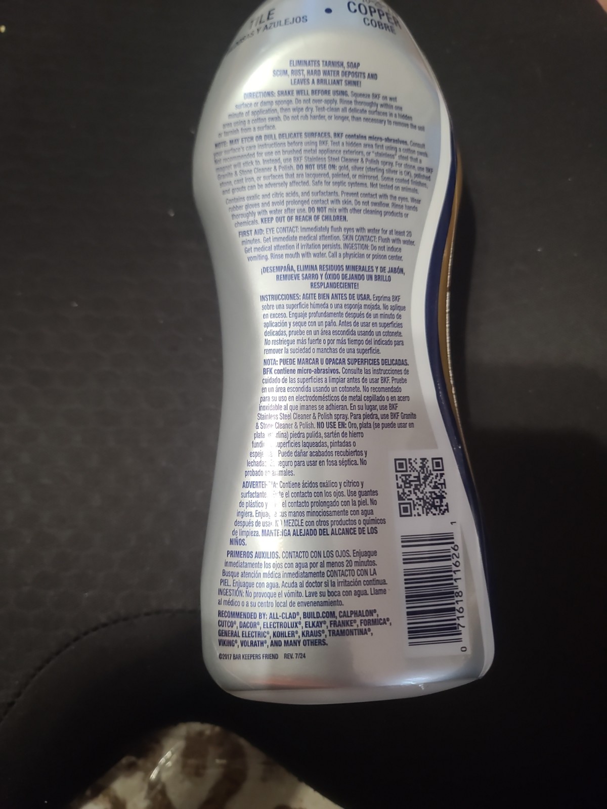 Bar Keepers Friend Soft Cleaner Premixed Formula, Citrus, 26 Ounce