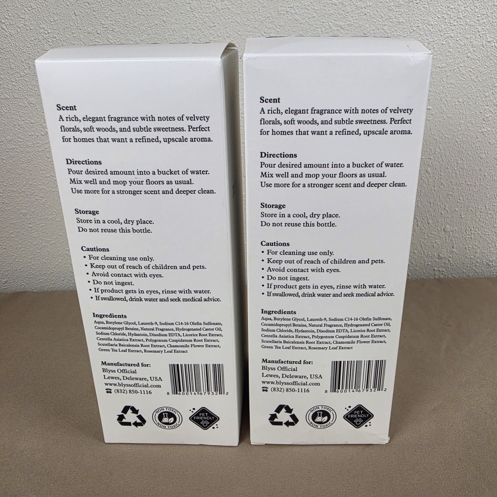 Blyss Mop Soap ROYALTY (Lot Of 2) 16.9 Fluid Oz / 500ml Concentrate