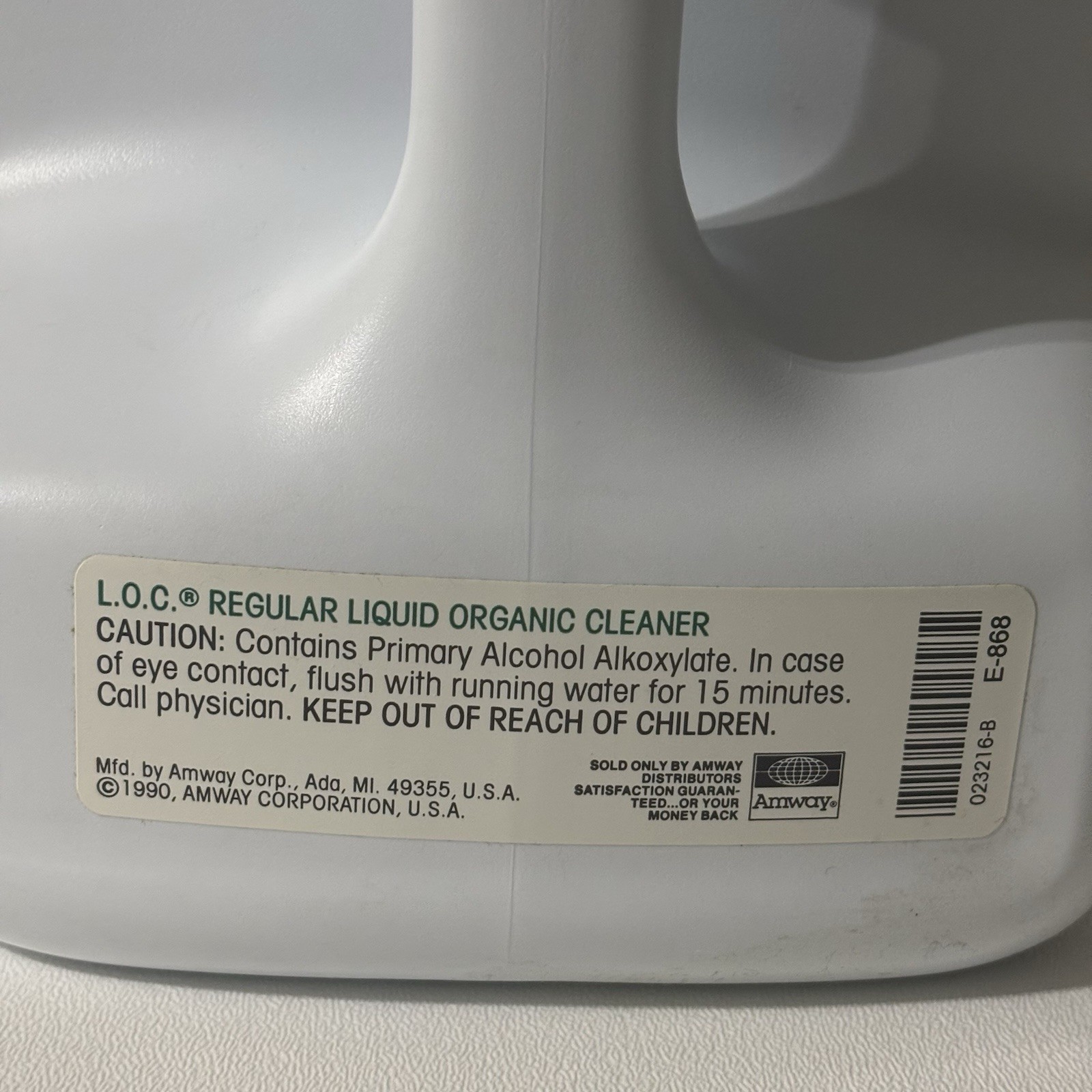 NOS Vintage 1990 Amway L.O.C Regular – 1 Gallon (3.8L) Includes Pump Attachment