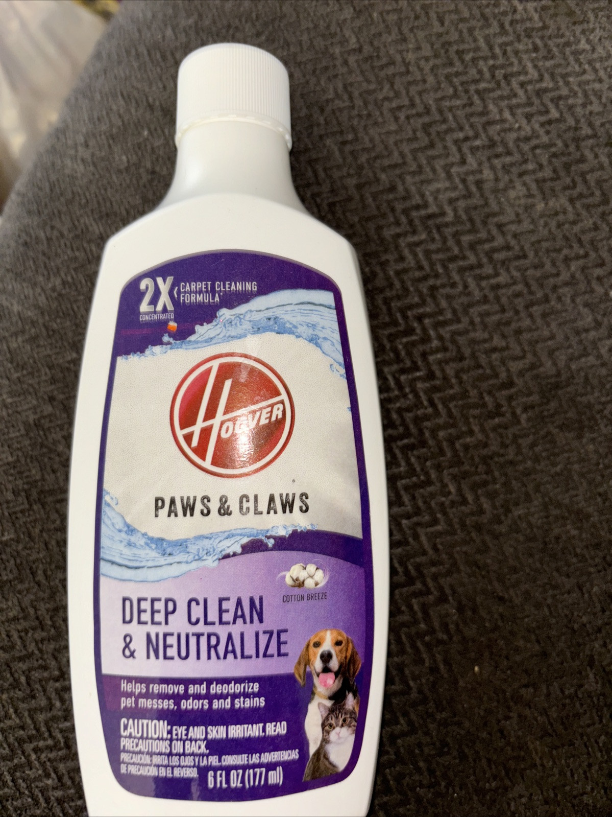 1 Hoover Paws & Claws Spot Cleaner Carpet Cleaning Formula 6 oz-new & Sealed