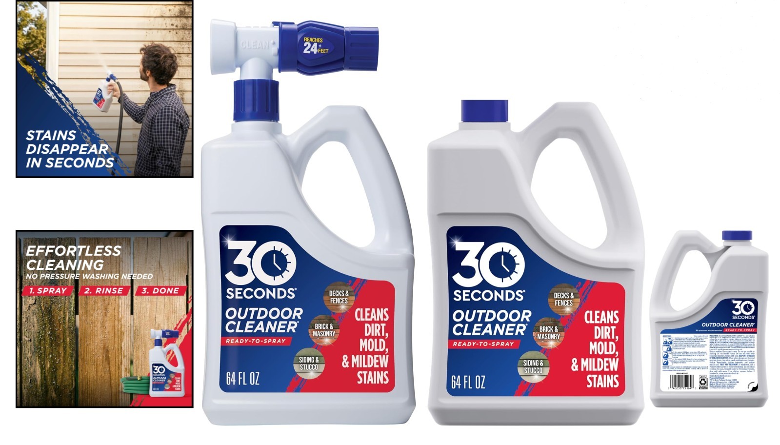Safe 2 Pack Outdoor Cleaner – Perfect for Vinyl, Wood, and Brick Surfaces
