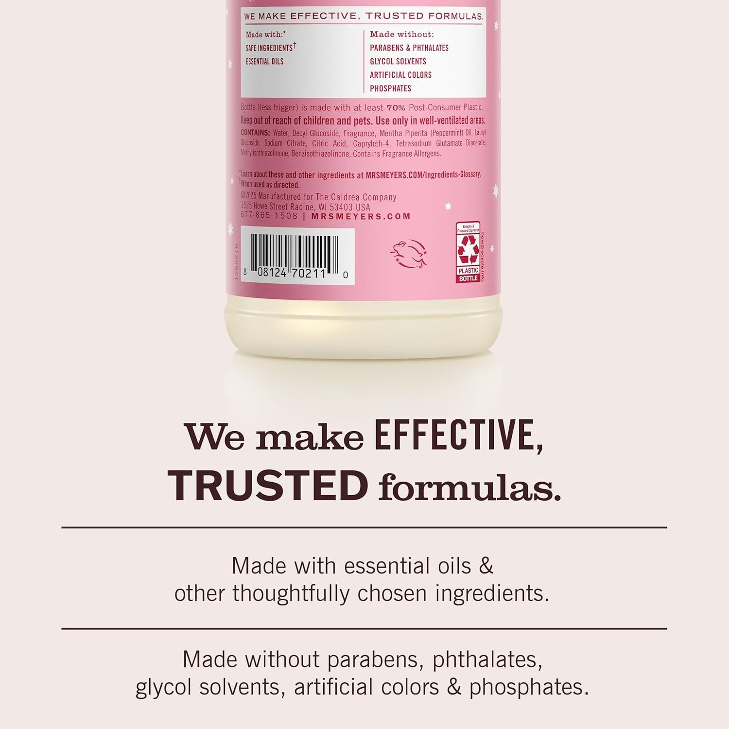 MRS. MEYER’S CLEAN DAY Multi-Surface Everyday Cleaner, Peppermint Scent, 16 Fl O
