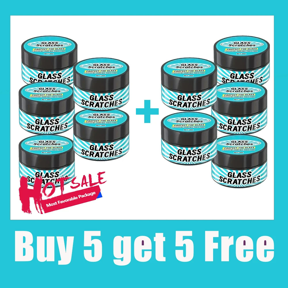 Glass Scratch Repair Paste – Universal for Repairing Scratches on Car Windows, B