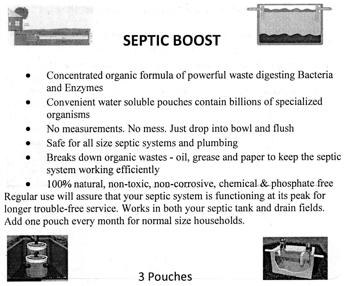 Septic Tank/System Booster Treatment 3 month supply