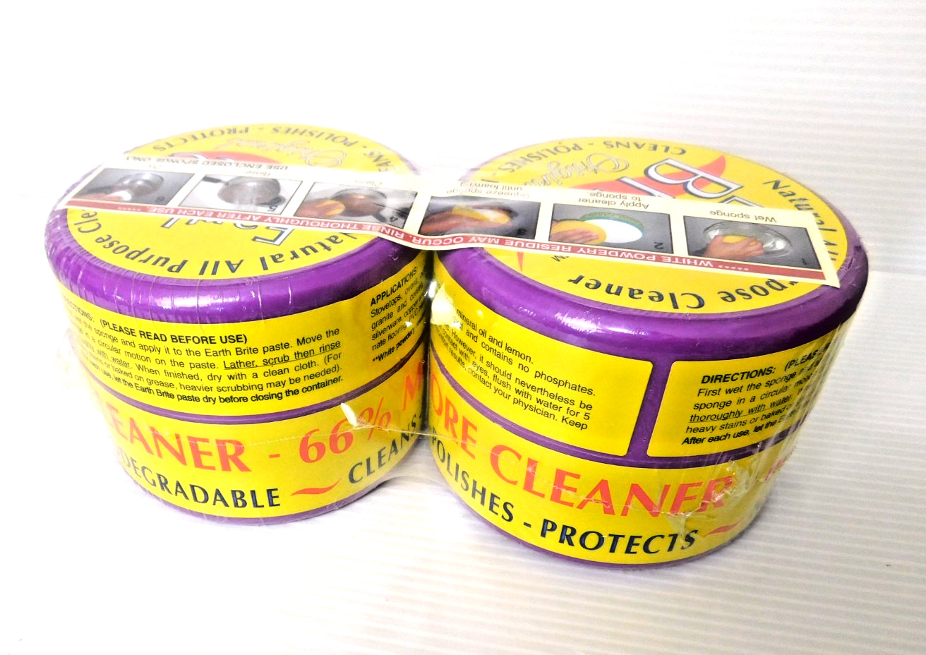 Earth Brite Original Natural All Purpose Clay Cleaner 2 17.5 Oz Containers