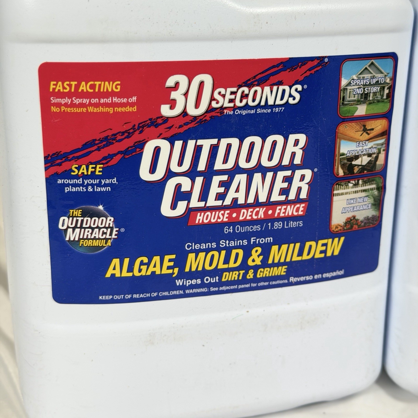 3 Pack Outdoor Cleaner Cleans Moss & Algae from House Vinyl Siding Deck LIQ040