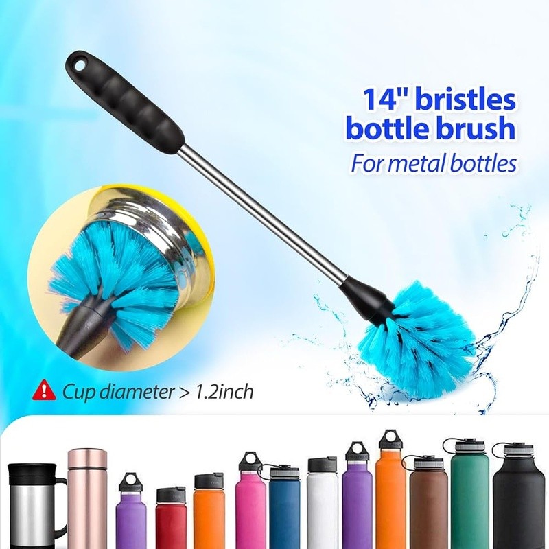Multi-Purpose Bottle Cleaning Brush Set Wine Beer Sports Bottles Straws New