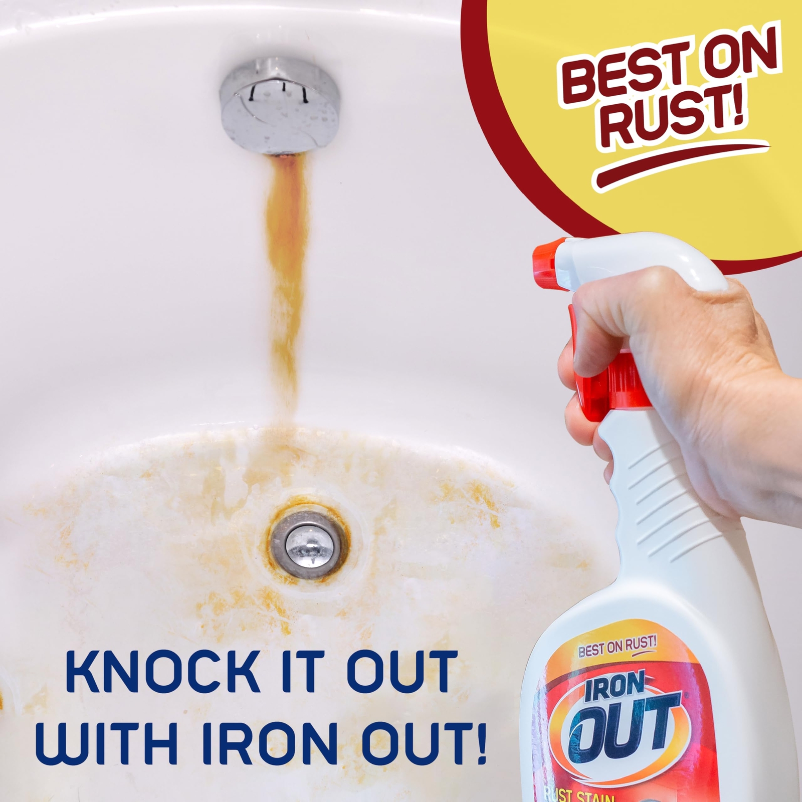 Heavy Duty Rust Stain Remover Spray Gel 24 Fl Oz No Scrubbing Required