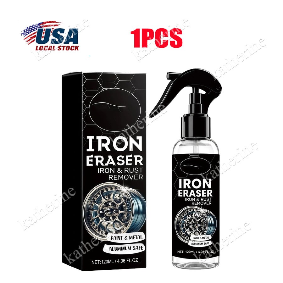 5x Iron Eraser Rust Remover Spray, Car Wheel Paint Brake Dust Fast Cleaner 120ml