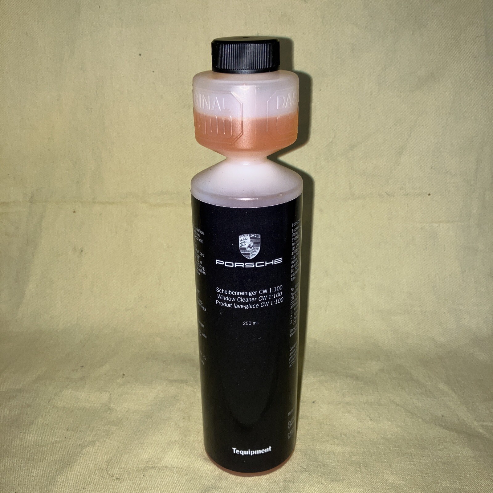 Genuine Porsche Exterior Window Glass Cleaner( TEQUIPMENT ) CW 1: 100 250ml