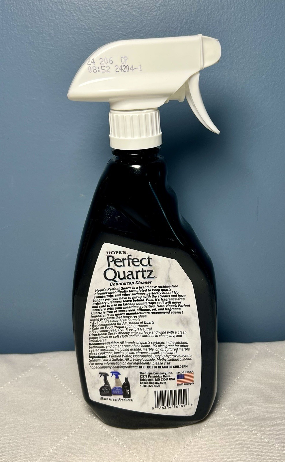 Hope’s Perfect Quartz Countertop Cleaner 23oz NEW