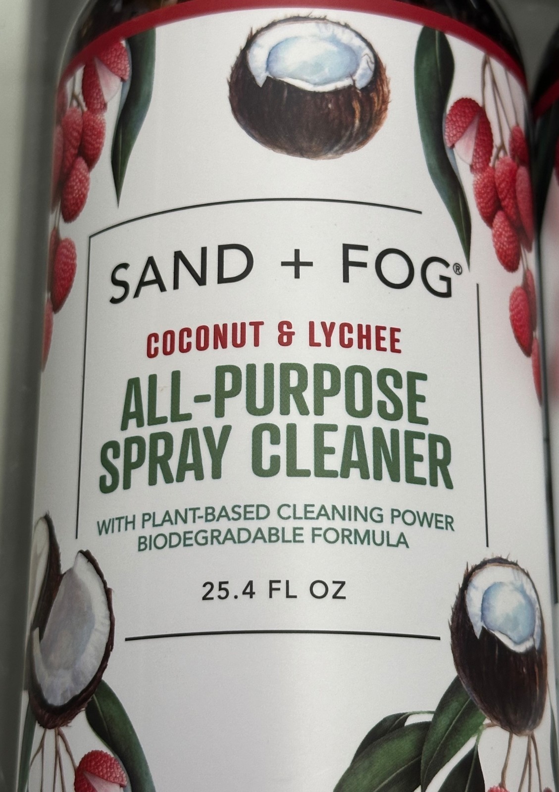 SAND + FOG™ Plant-Based Kitchen REFRESHER & CLEANER ~ COCONUT & LYCHEE 25.4 oz