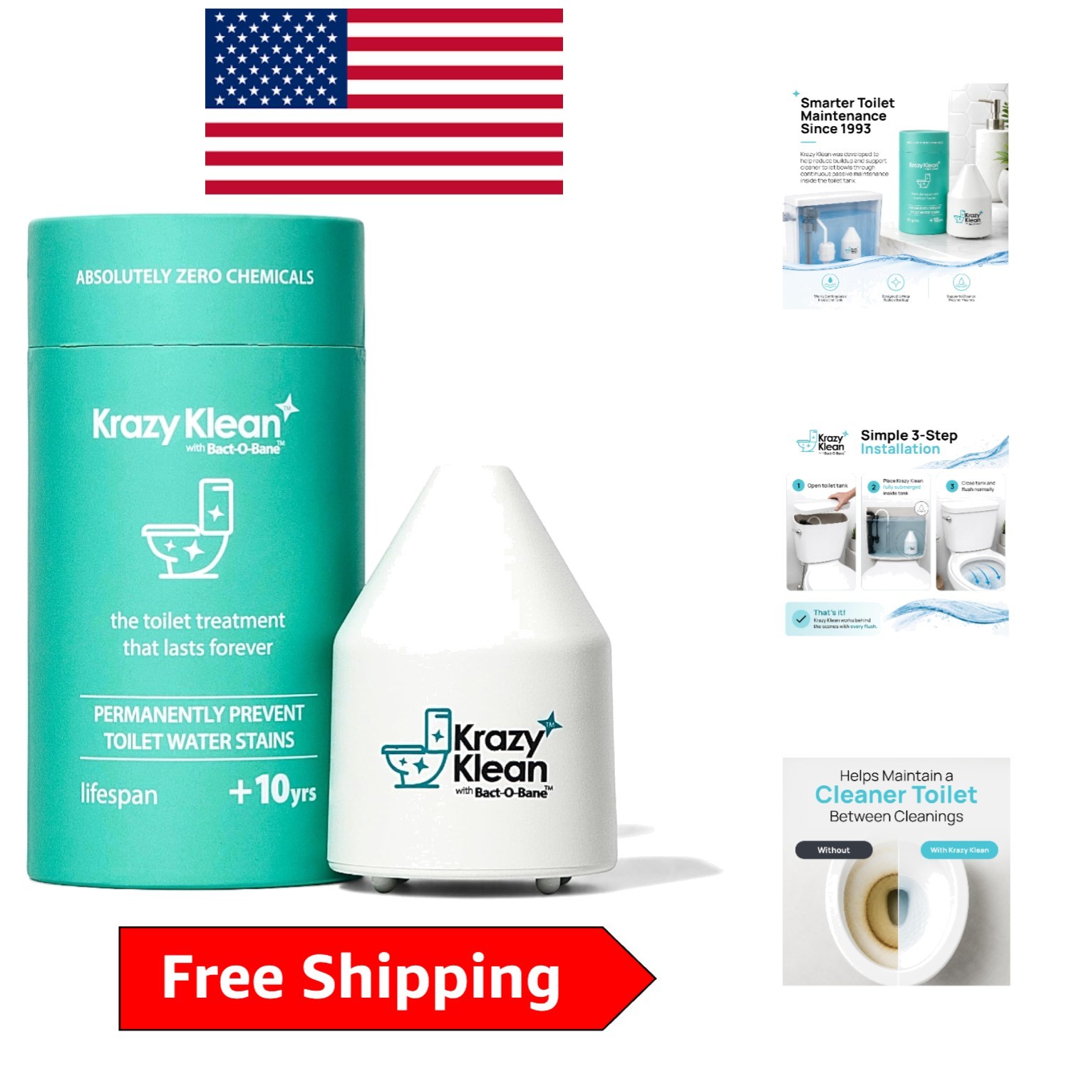 Automatic Toilet Tank Cleaner – Effortless Flush Cleaning System, Chemical-Free