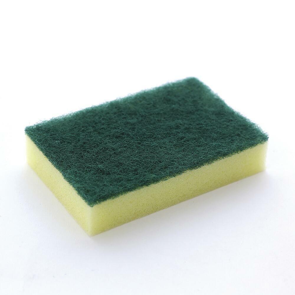 12 Pack Heavy Duty Dual Scrubber Scouring Sponge Non Scratch Dish Cleaning Tool