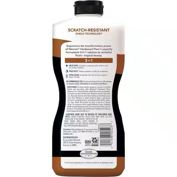 Weiman 32 oz. Hardwood Floor Polish and Restorer High-Traffic