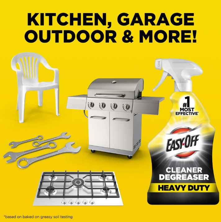 (3 pack) Easy-Off Heavy Duty Multi Surface Cleaner and Degreaser Spray, 32oz