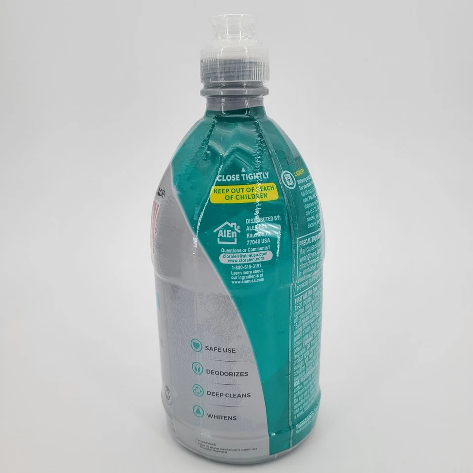 Cloralen Platinum Splash Free Bleach Liquid Gel, 20.29 fl oz pack of 3 bottles