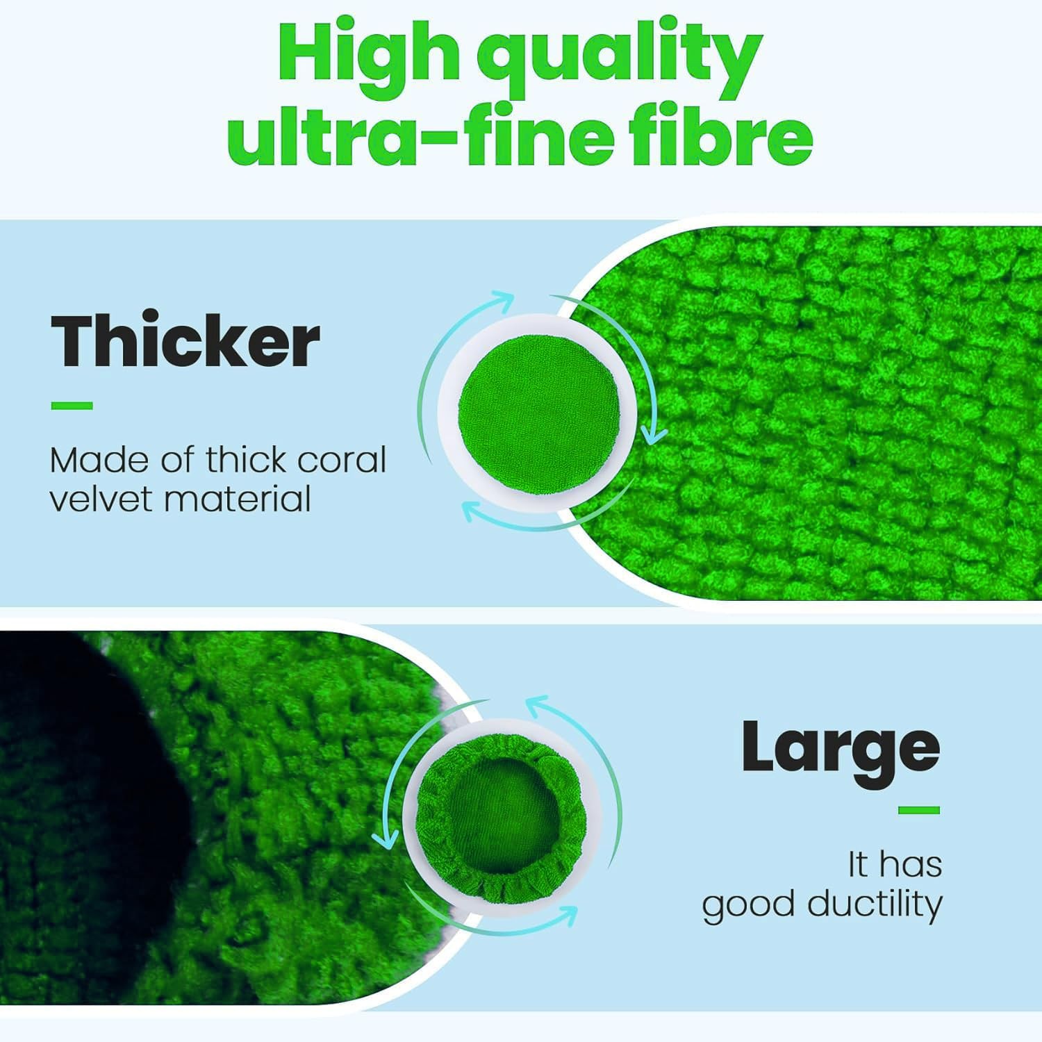 Car Windshield Cleaner Tool Bonnets,Microfiber Cleaning Cloth for Windshield Cle