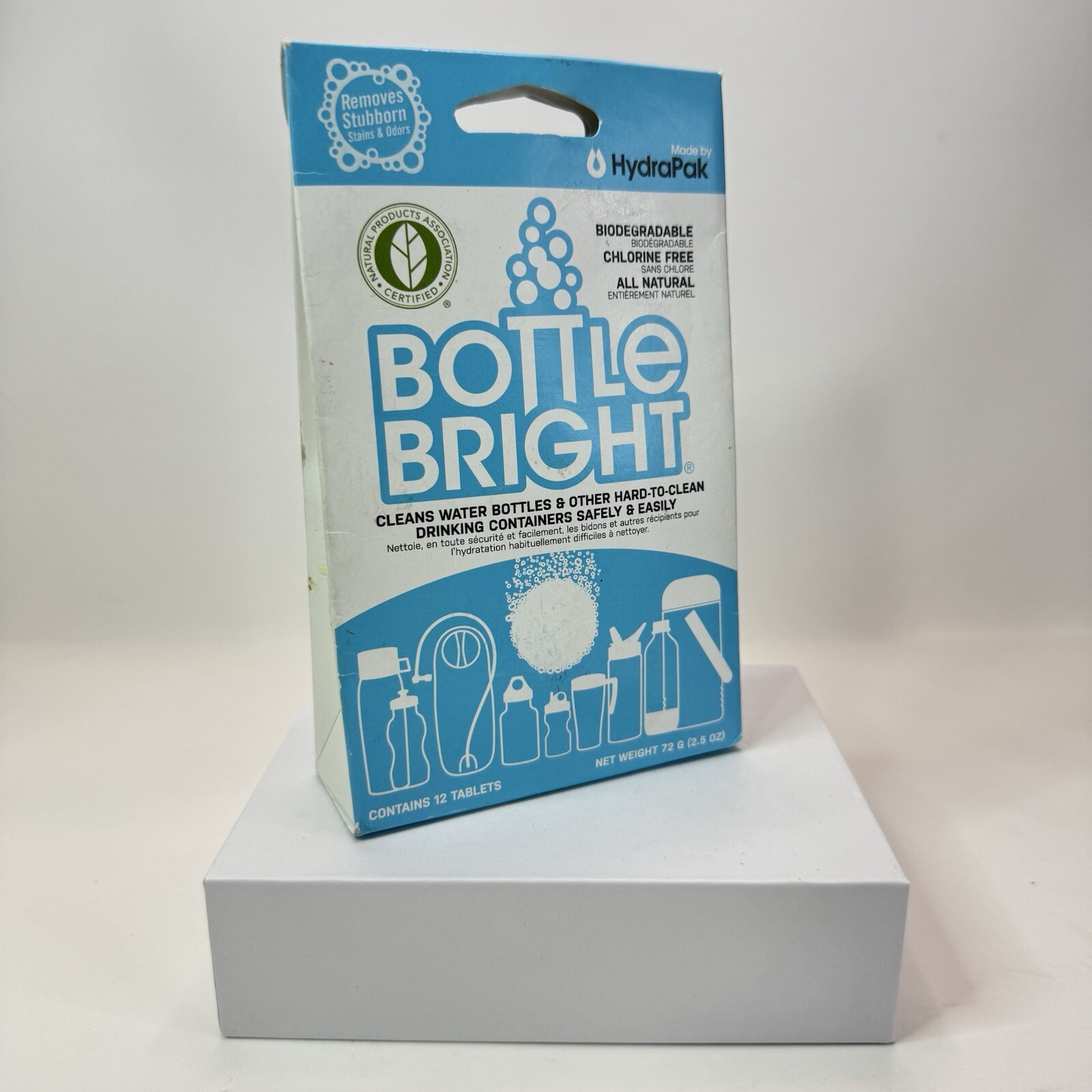 Bottle Bright Single Pack (12 Tablets)- Clean Stainless 12 Count (Pack of 1)
