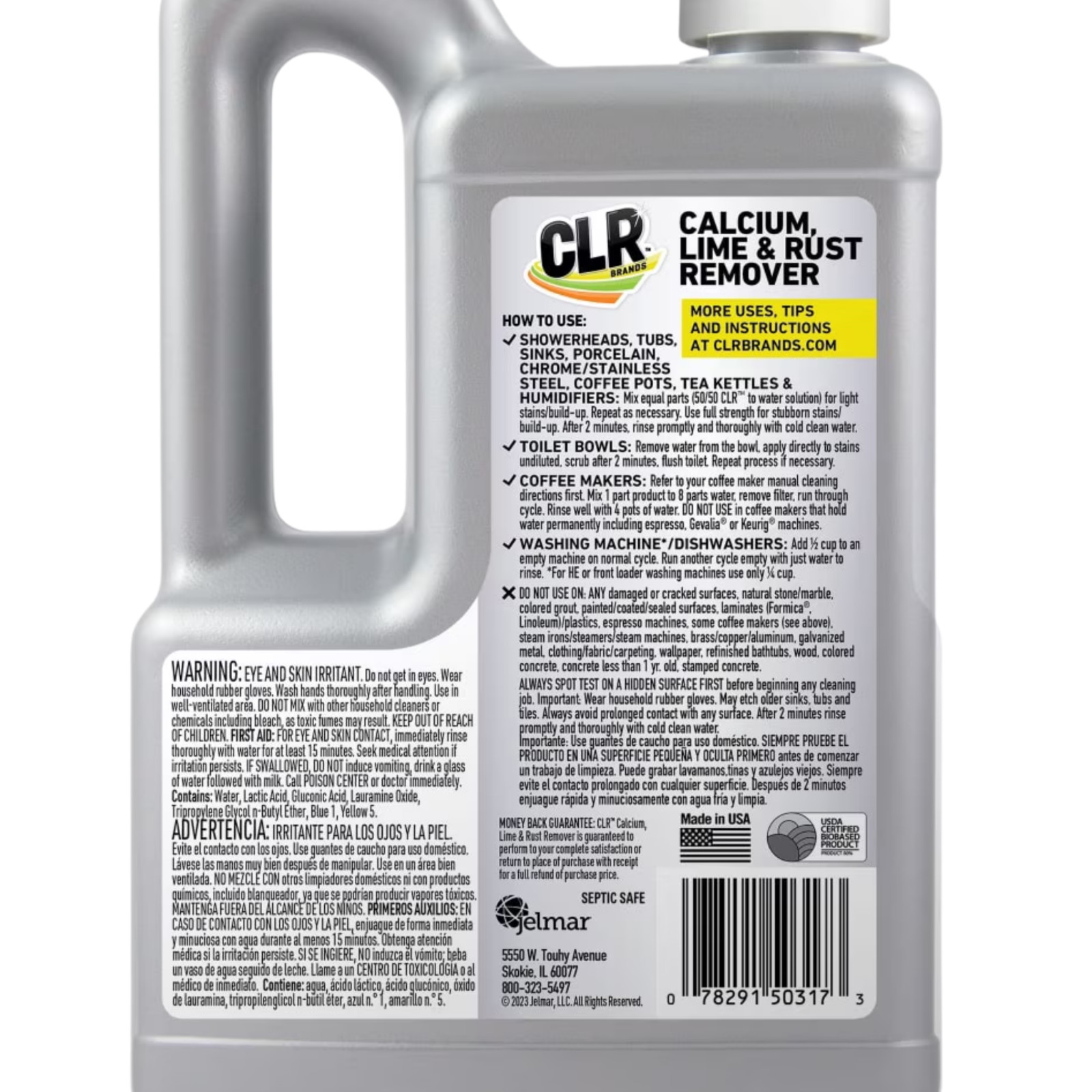 CLR Calcium Lime Rust Remover 42 oz Cleaner Bathroom Kitchen Tub Tile Drain