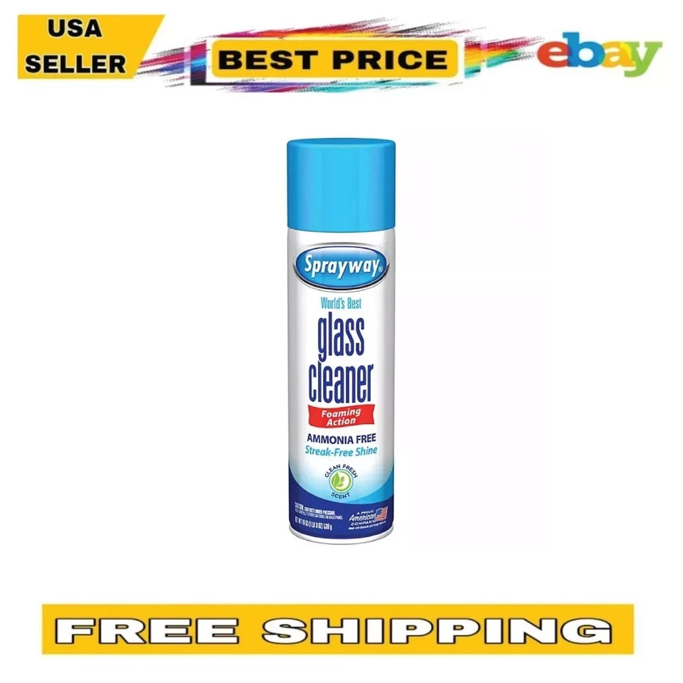 12 Pack Sprayway Glass Cleaner, 19oz FREE SHIPPING