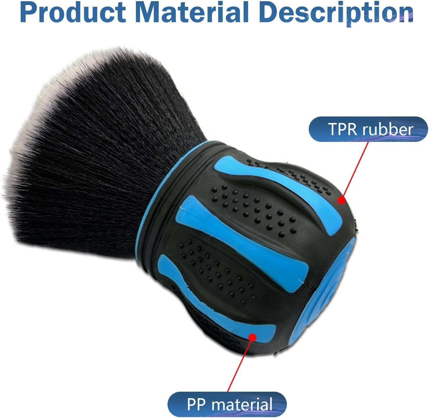 Interior Brush, Soft Bristles with Storage Rack, Beauty Size: 1 PcColor: Blue