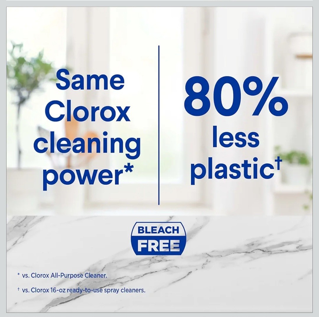 3x Clorox Bathroom Foamer Concentrated Cleaner Refills Refillable Spray Bottle 9