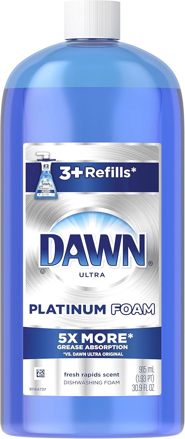 Ultra Platinum Foam Dishwashing Foam Fresh Rapids Scent 10.1 Fl Oz…