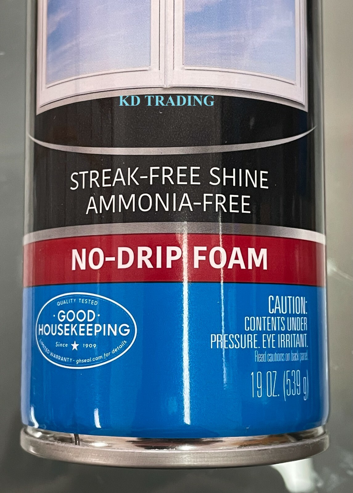 (2-Pk) WEIMAN Window Mirror Shower GLASS CLEANER Streak-Free Shine NO-DRIP FOAM