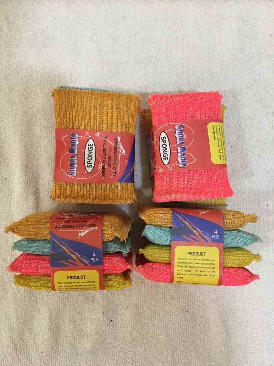 8Pcs Kitchen Clean Tools New Dishes Washing Glasses Pot Sponge Scrubber Brush