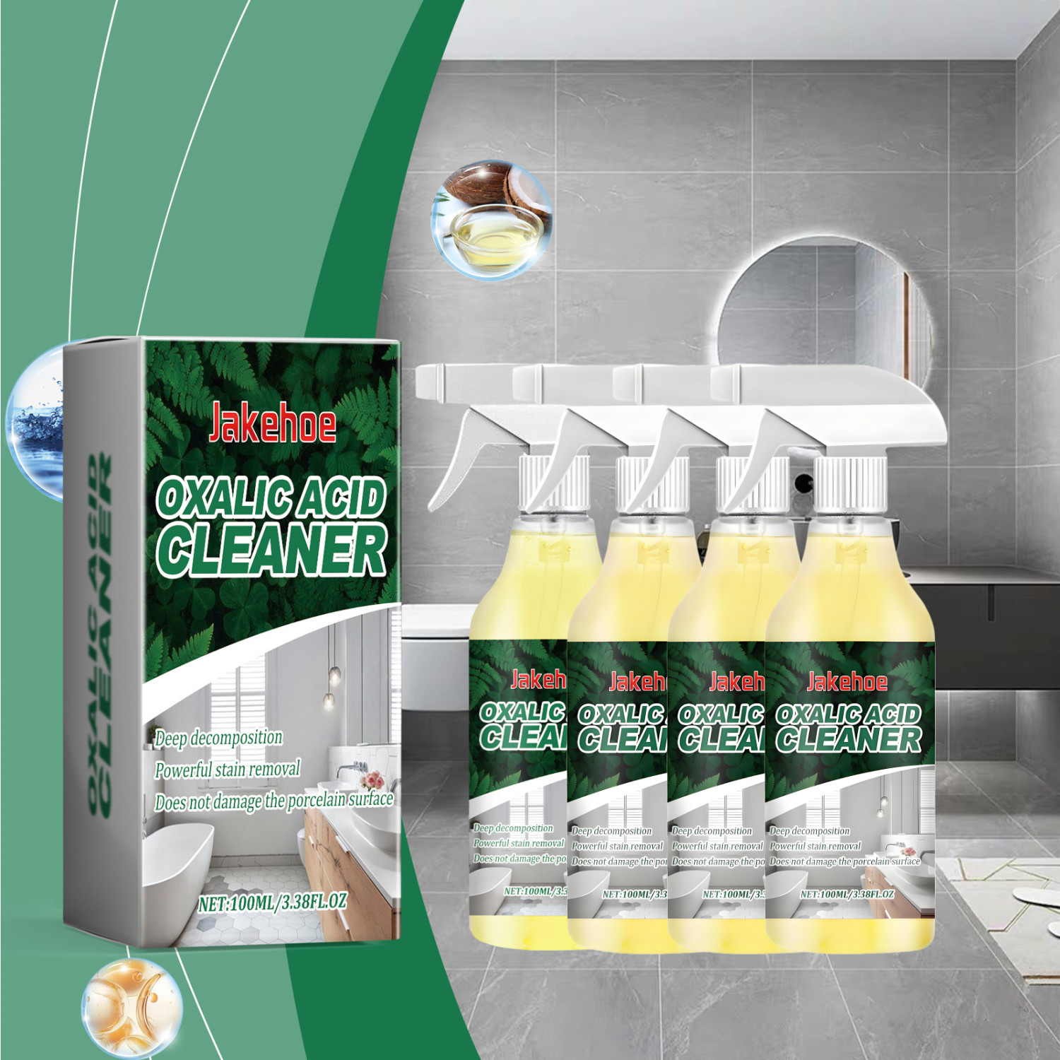 Toilet Bowl Cleaner Bathroom Stain Remover Household Toilet Cleaning Gel