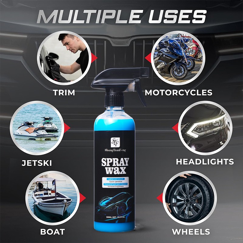 17.6oz Car Coating Spray with Cloth – Quick Detailer for Smart & GM Vehicles