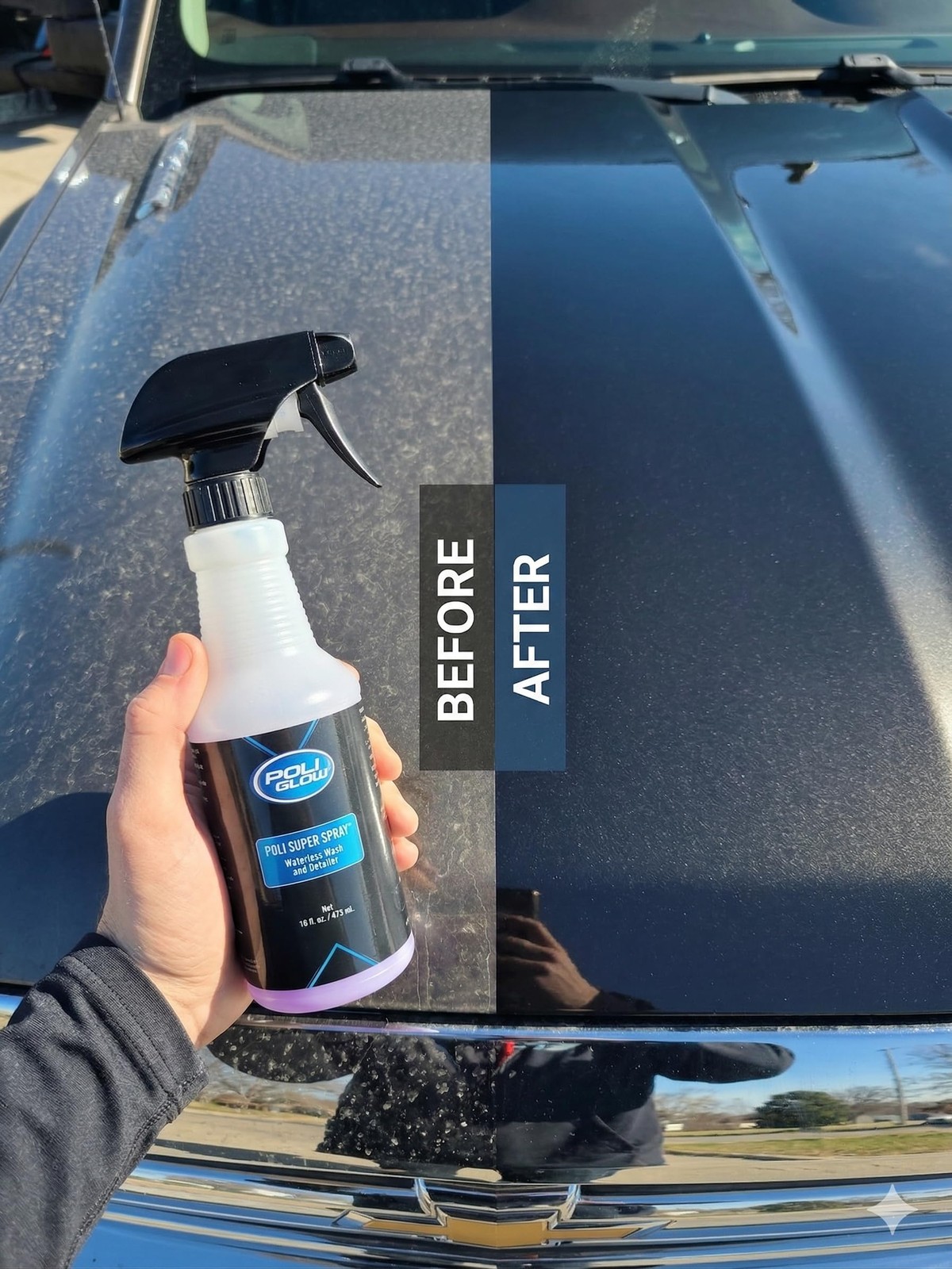 Poli Super Spray® Waterless Cleaner–No Rinse Car, Boat & RV Wash Streak-Free,…