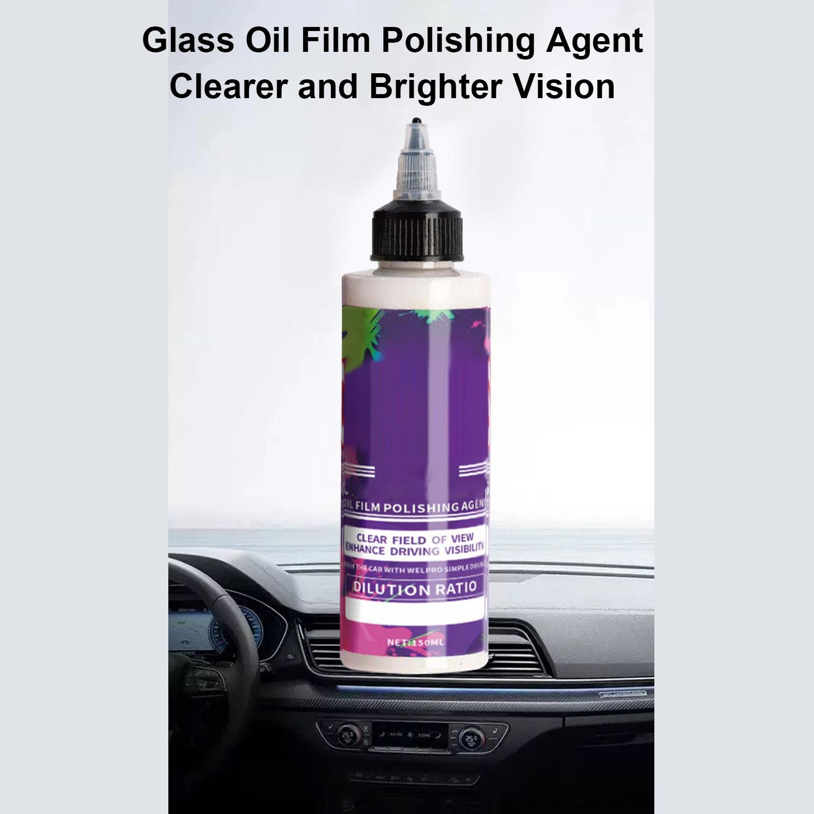 Car Glass Oil Film Cleaner 150ml Automotive Detailing Supplies Car