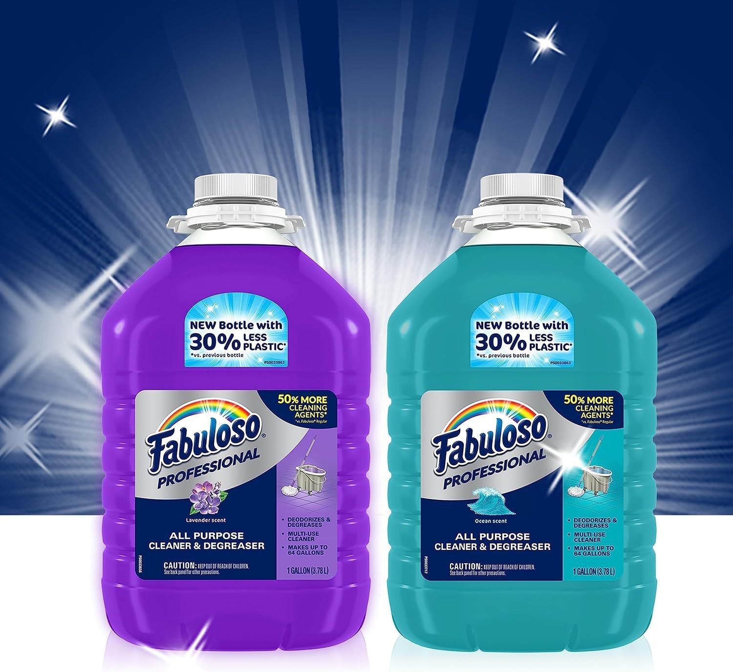 Professional All Purpose Cleaner & Degreaser – Lavender, 1 Gallon Pack of 2