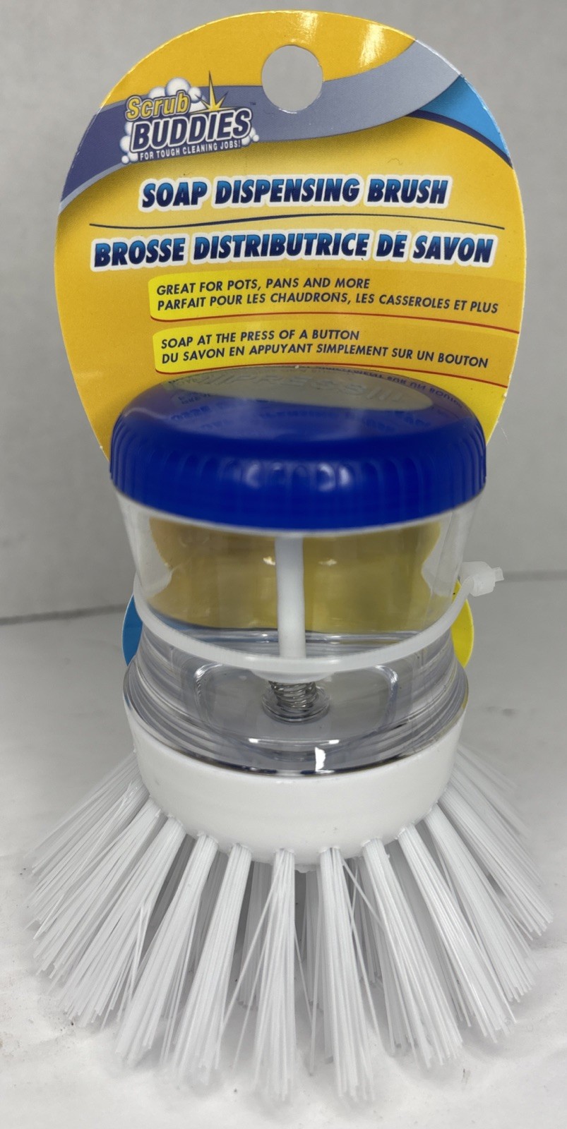 Scrub Buddies For TOUGH Jobs—Soap Dispensing Palm Brush—NEW—SHIPS IN 24 HOURS—