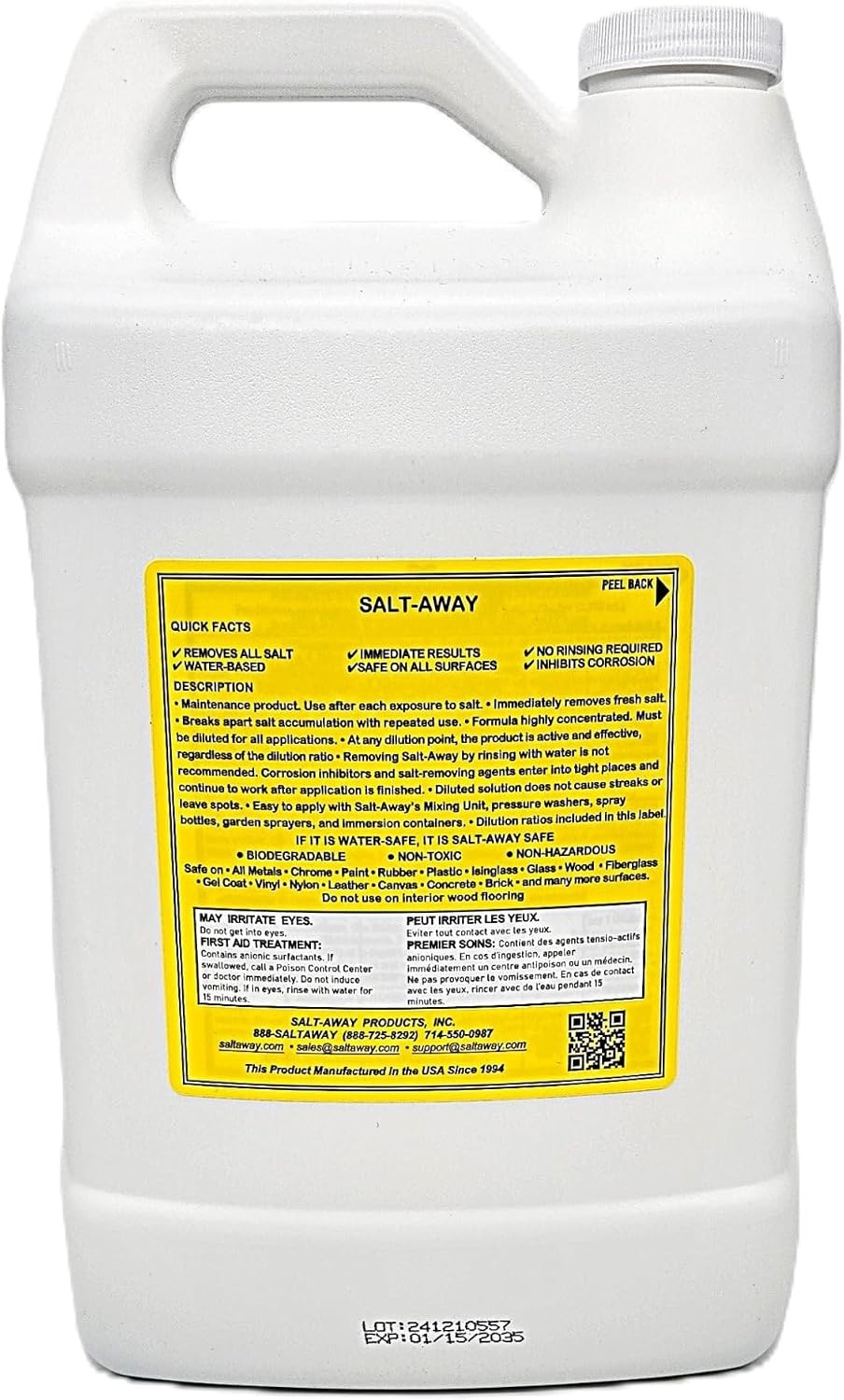 Biodegradable Salt Remover Gallon – 128 fl oz