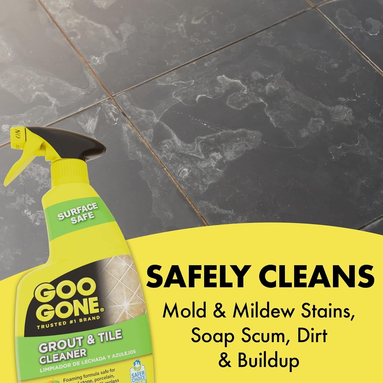 Grout and Tile Cleaner – 28 Ounce – Removes Tough Stains Dirt Caused by Mold …