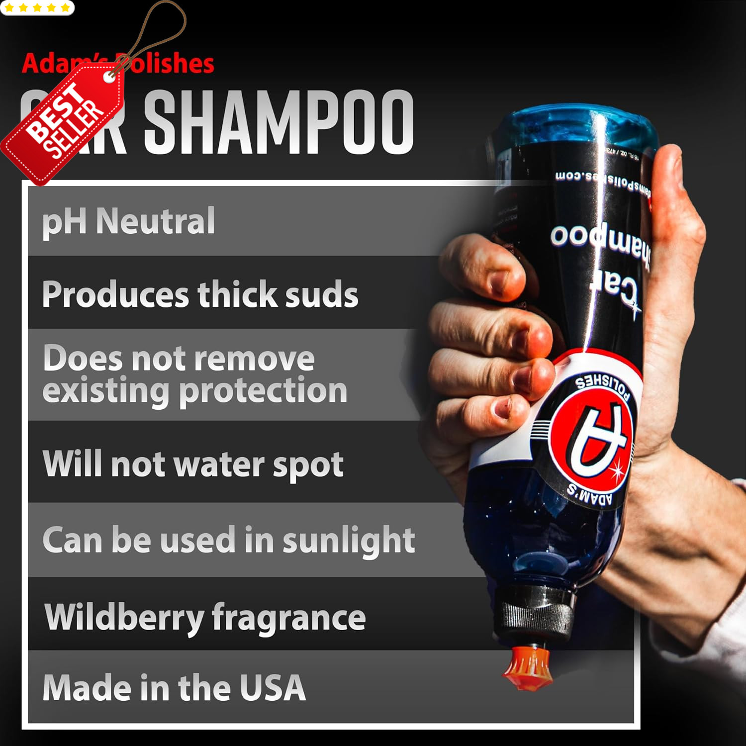 Car Wash Shampoo Gallon PH Best Soap Snow Foam Cannon Pressure Washer US