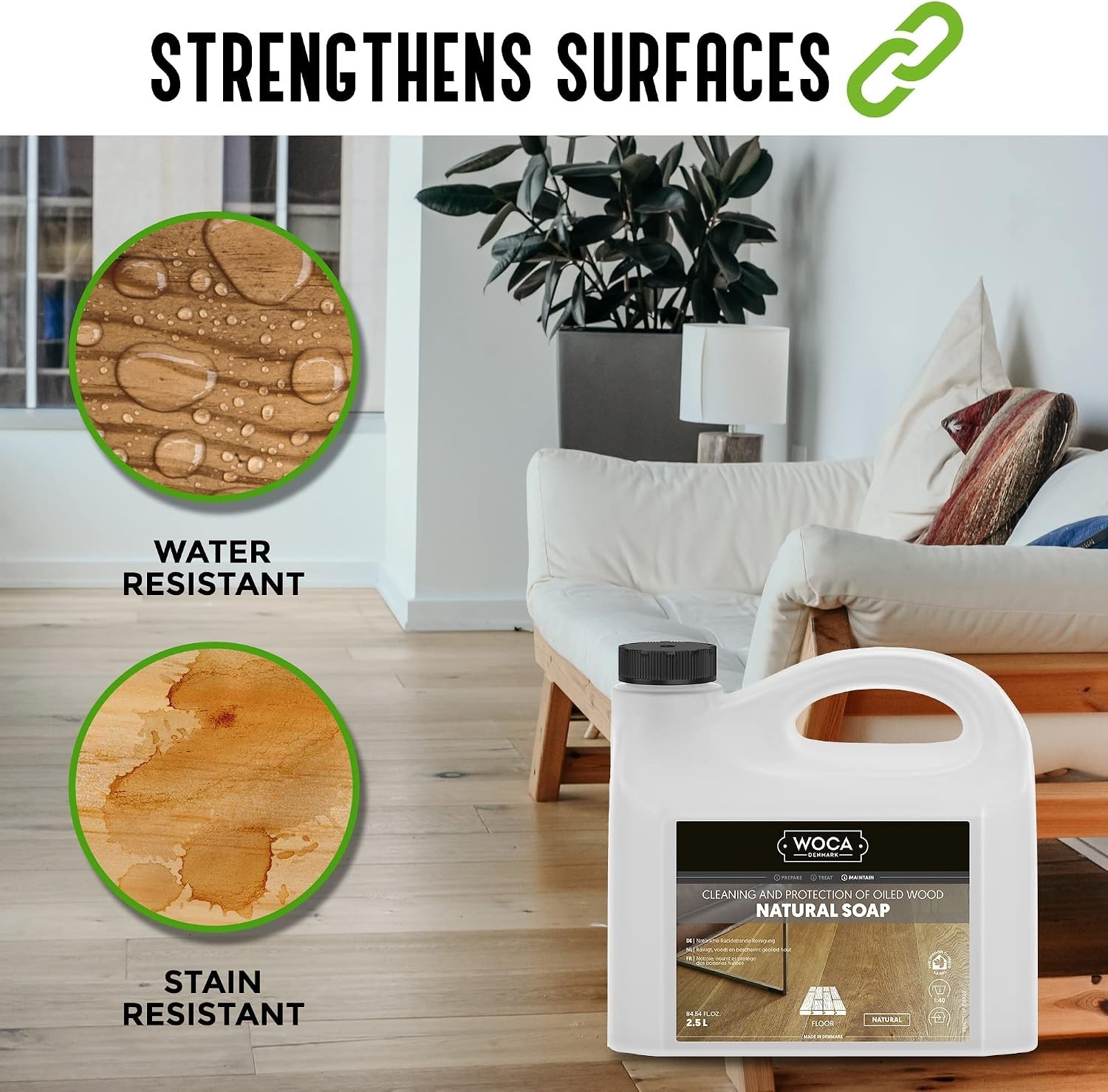 Safe Wood Floor Cleaner with Plant-Based Ingredients
