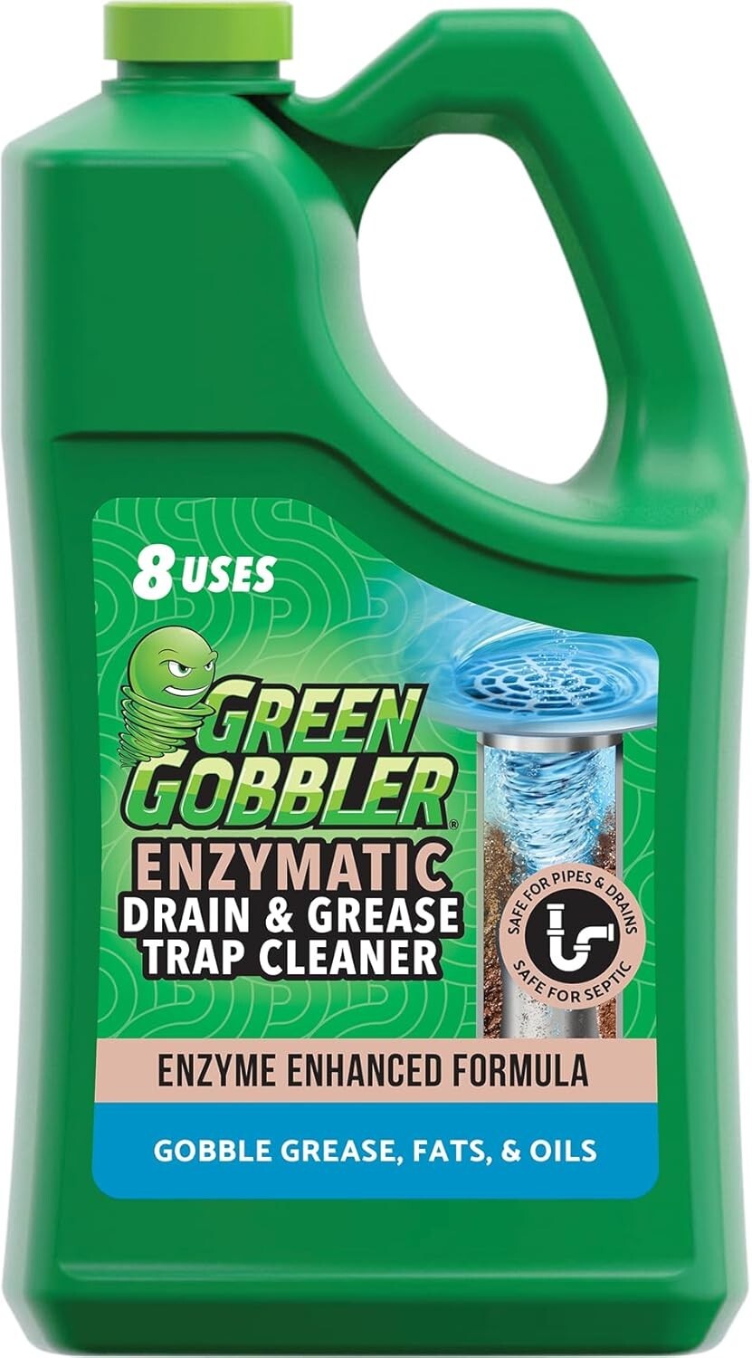 Eco-Friendly Enzyme Drain Cleaner – 1 Gallon for Grease Traps & Septic Health