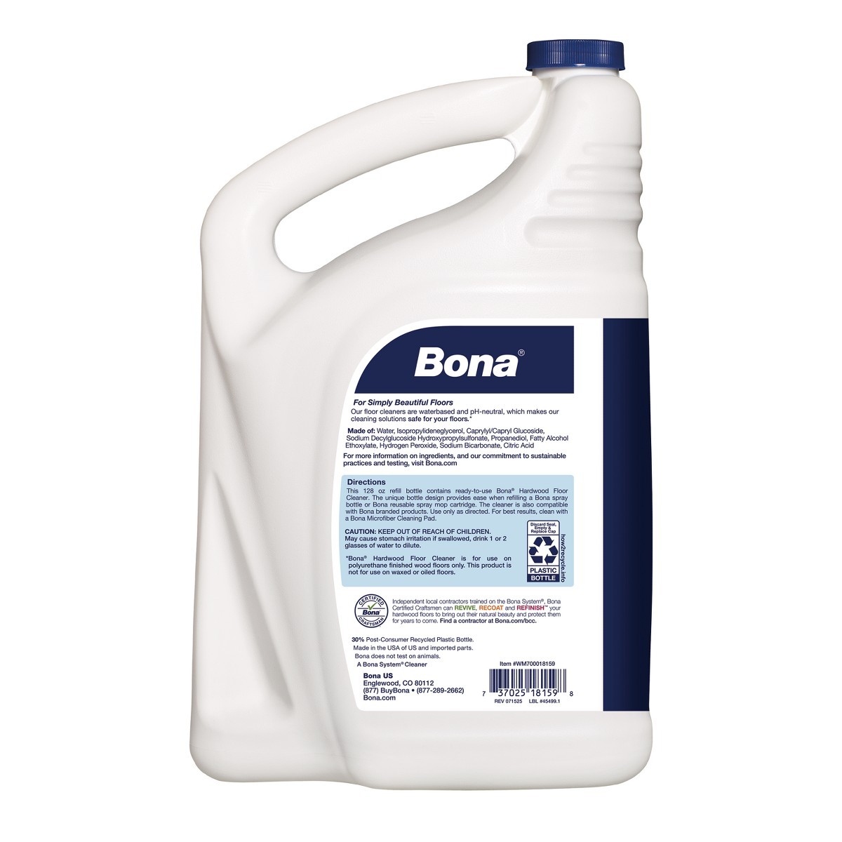 Bona Cleaning Products Wood Cleaner Spray + Mop Multi Purpose Cleaner 128 fl oz