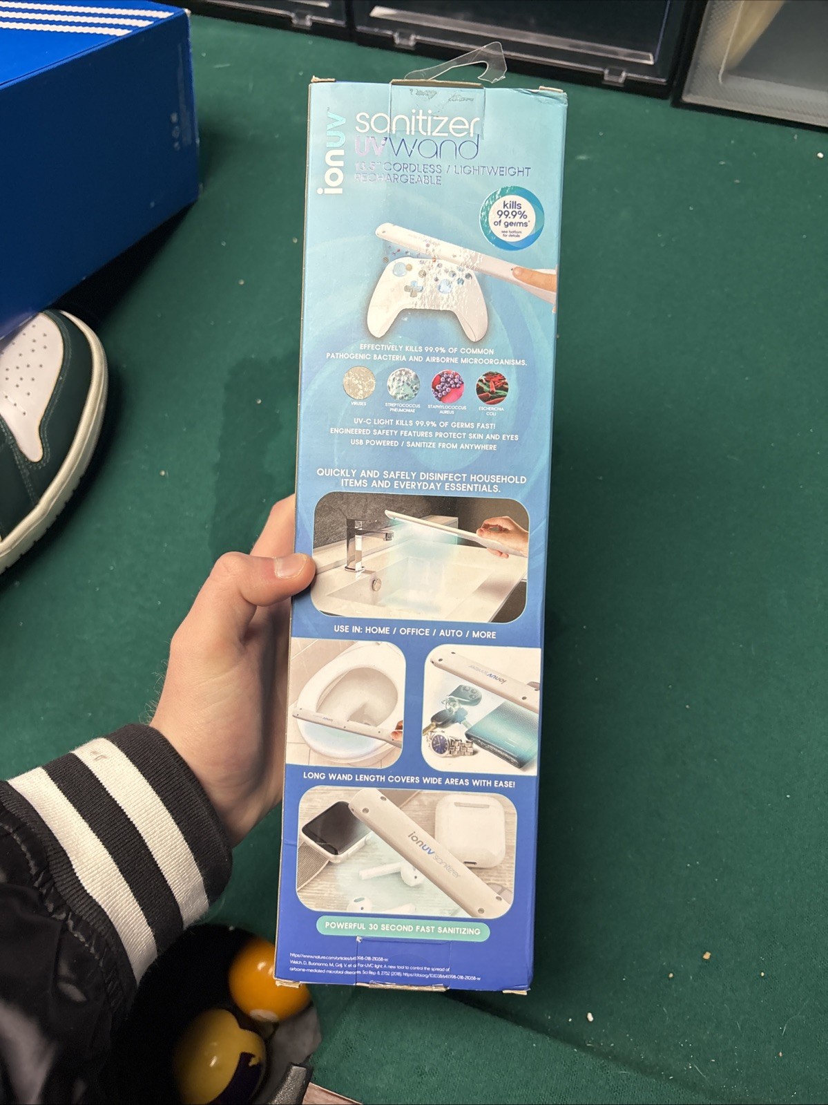 IonUV Sanitation Wand Rechargeable Fast Sanitizing UVwand 13.5” New In Box