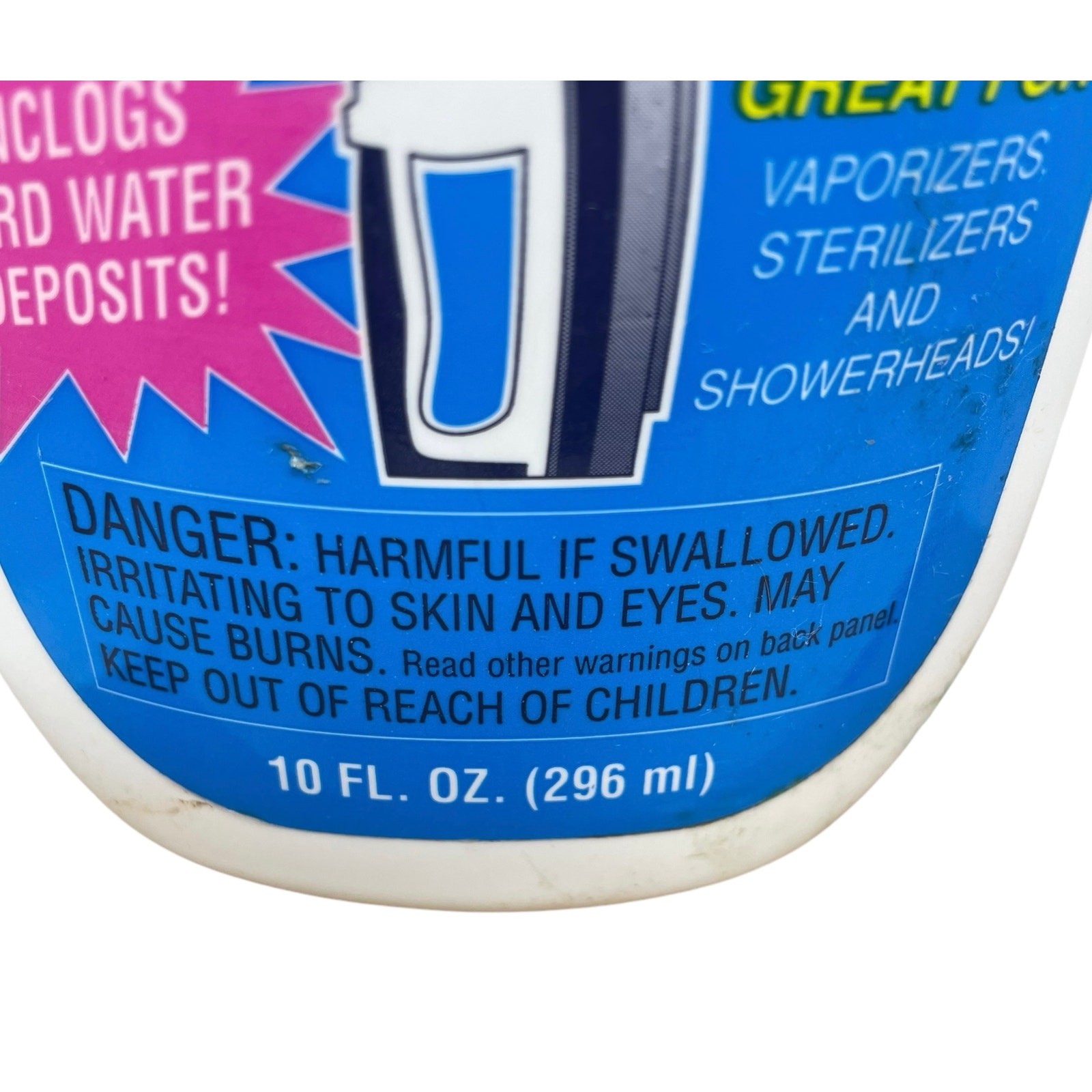 Whink Steam Iron Cleaner Discontinued 10 fl. oz. 98% Full- See Scale Picture