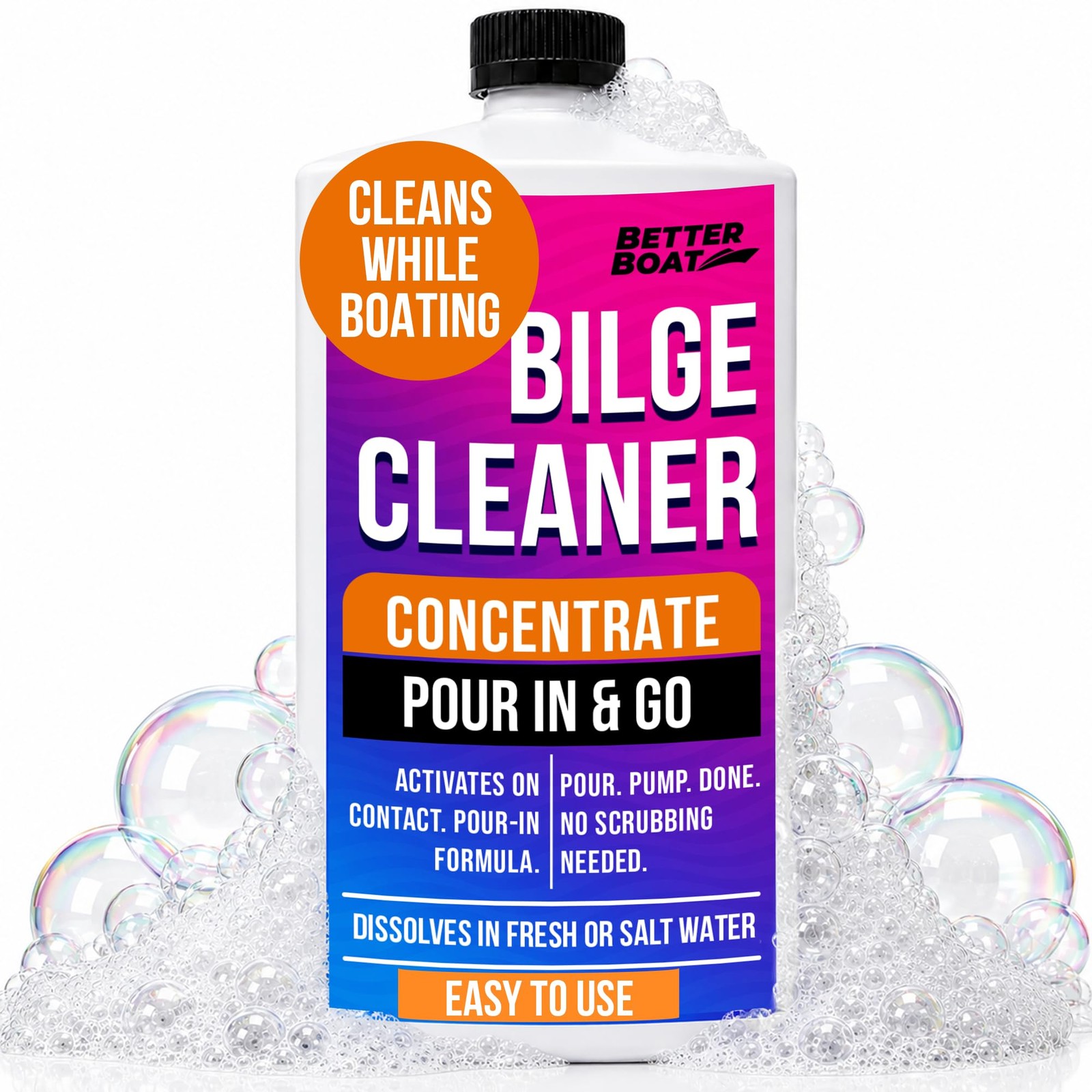 Premium Boat Bilge Cleaner, Concentrate for Heavy Duty Cleaning, Removes Grea…