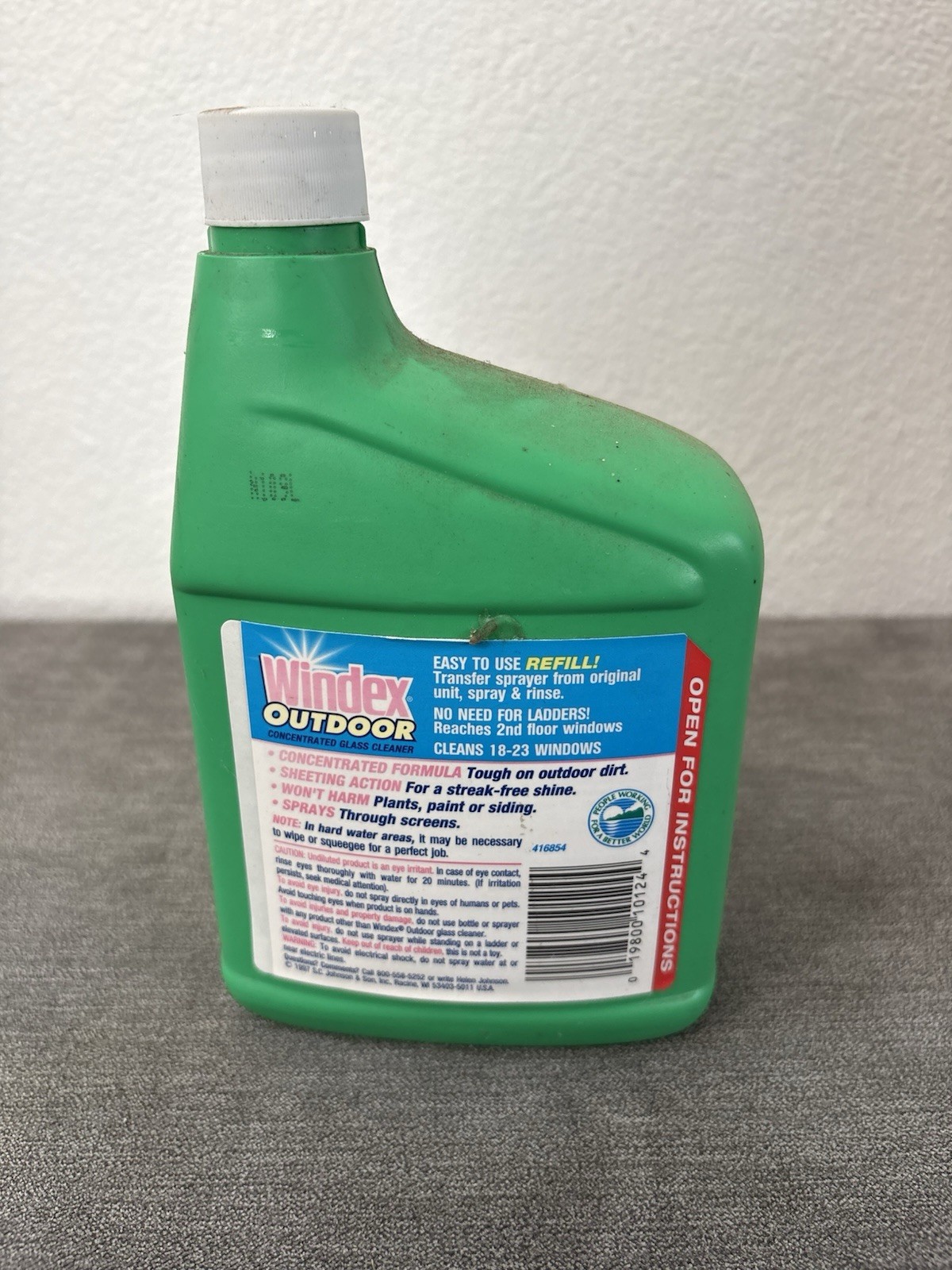 Windex Outdoor Concentrated Glass Cleaner 32oz Refill 1997 Discontinued