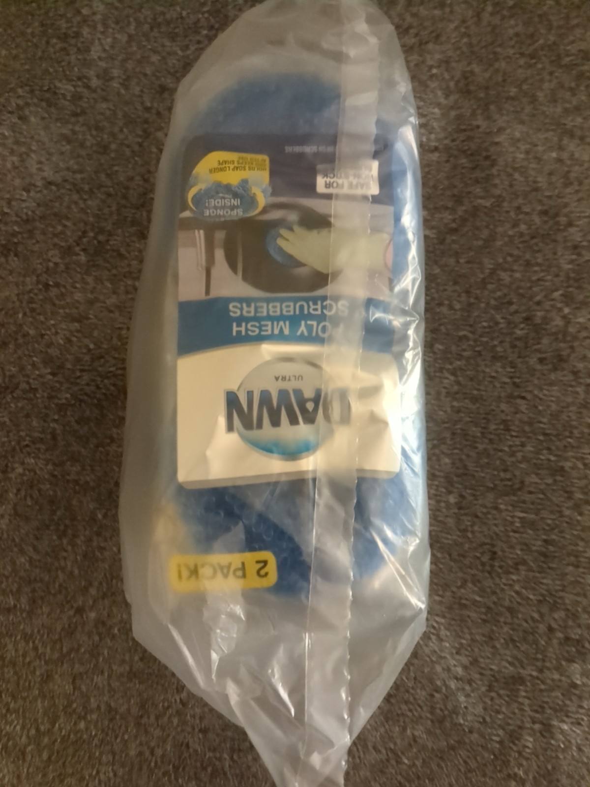 (4) 2 Packs Dawn®️🦆 Durable Non-Scratch Poly Mesh Scrubbers
