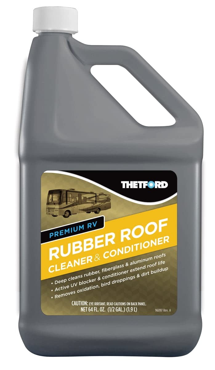 Premium RV Rubber Roof Cleaner – Non-Toxic, Non-Abrasive RV roof detergent 64…