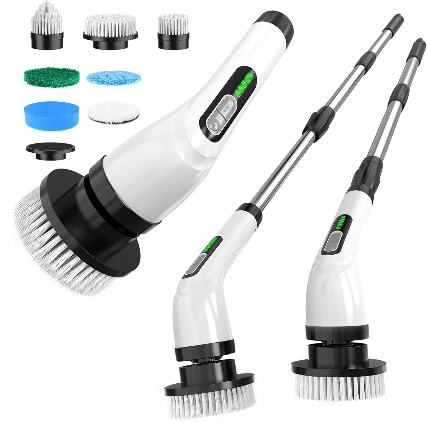 Electric Spin Scrubber for Cleaning Bathroom: Cordless Power Shower Scrubber …
