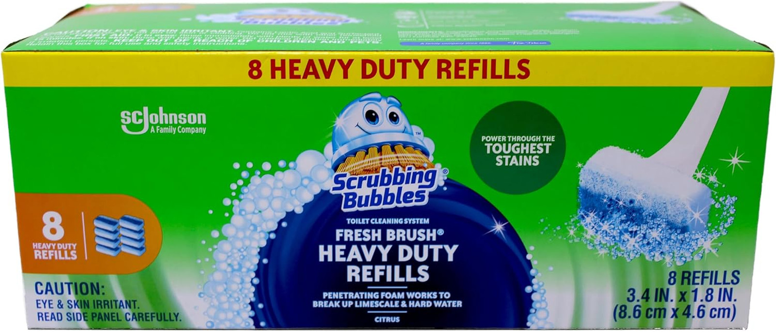 Heavy Duty Refills Fresh Brush Toilet Cleaning System 8 Count Refill Pack of …